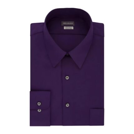 Men’s Regular Fit Poplin Formal Dress Shirt